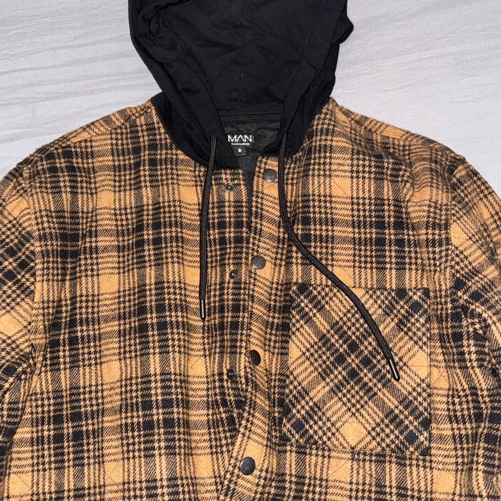 boohoo man quilted shirt jacket
